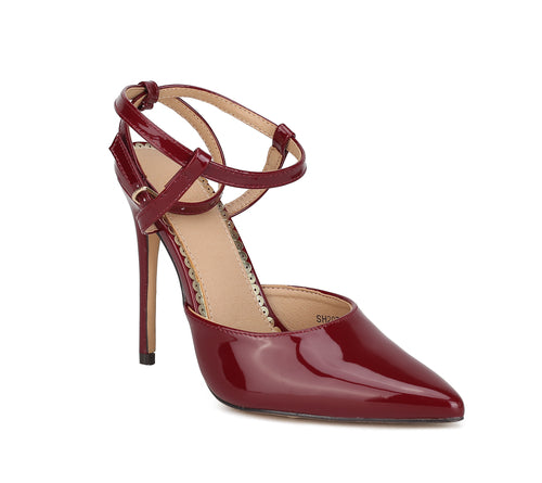Load image into Gallery viewer, Brianna Women's Thin High Heel with Adjustable Strap