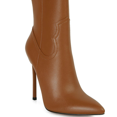 jenner high heel cowboy ankle boots