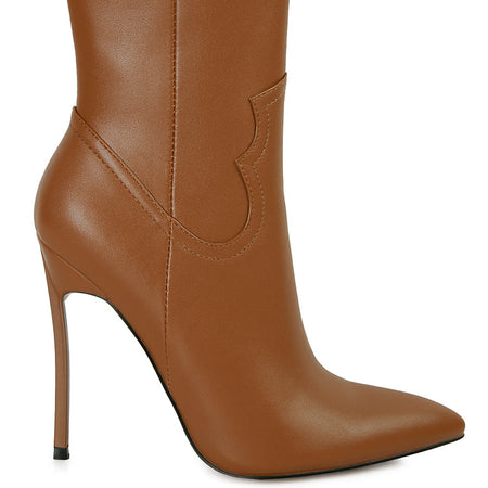 jenner high heel cowboy ankle boots