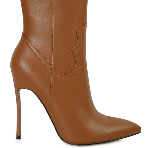 Load image into Gallery viewer, jenner high heel cowboy ankle boots
