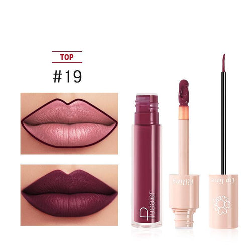 Load image into Gallery viewer, Pudaier Duo Lip Liner &amp; Matte Liquid Lipstick - Color #19 Sangria
