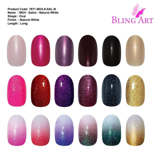 Load image into Gallery viewer, False Nails by Bling Art 360 Oval Medium Natural Acrylic Fake Nail
