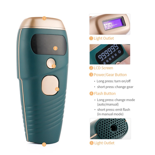 Load image into Gallery viewer, IPL Laser Epilator Painless 999999 Flashes Hair Removal Hair Remover
