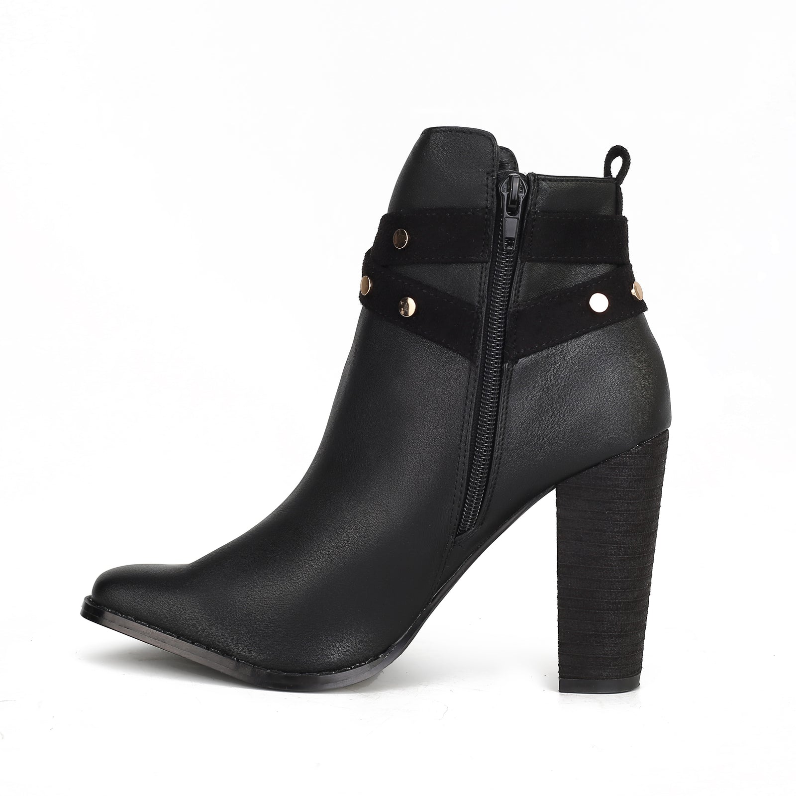 [LIMITED TIME OFFER !!!] Brooke Ankle Women's Boot with Wide Heel