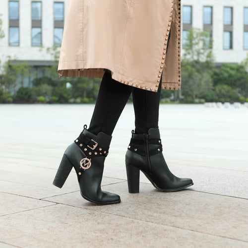 Load image into Gallery viewer, [LIMITED TIME OFFER !!!] Brooke Ankle Women&#39;s Boot with Wide Heel
