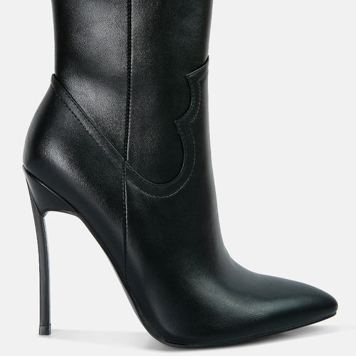 Load image into Gallery viewer, jenner high heel cowboy ankle boots
