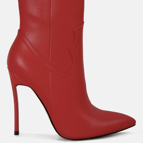 Load image into Gallery viewer, jenner high heel cowboy ankle boots
