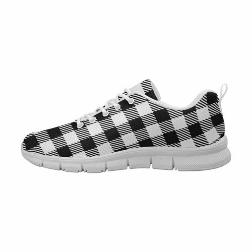 Load image into Gallery viewer, [LIMITED TIME OFFER !!!] Uniquely You Sneakers for Men, Buffalo Plaid Black and White - S554633
