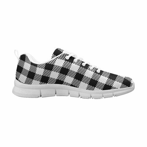 Load image into Gallery viewer, [LIMITED TIME OFFER !!!] Uniquely You Sneakers for Men, Buffalo Plaid Black and White - S554633
