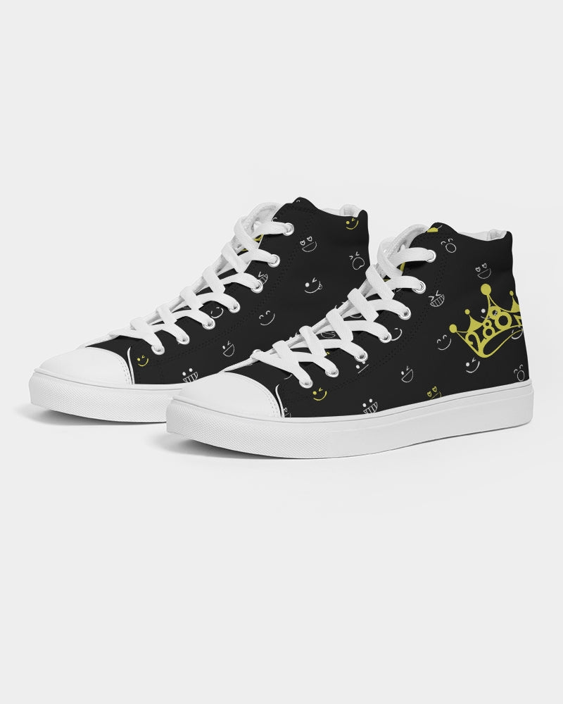 [LIMITED TIME OFFER !!!] 2882Sport™ Fit My Mood: Winky Face Men's Hightop Canvas Shoe