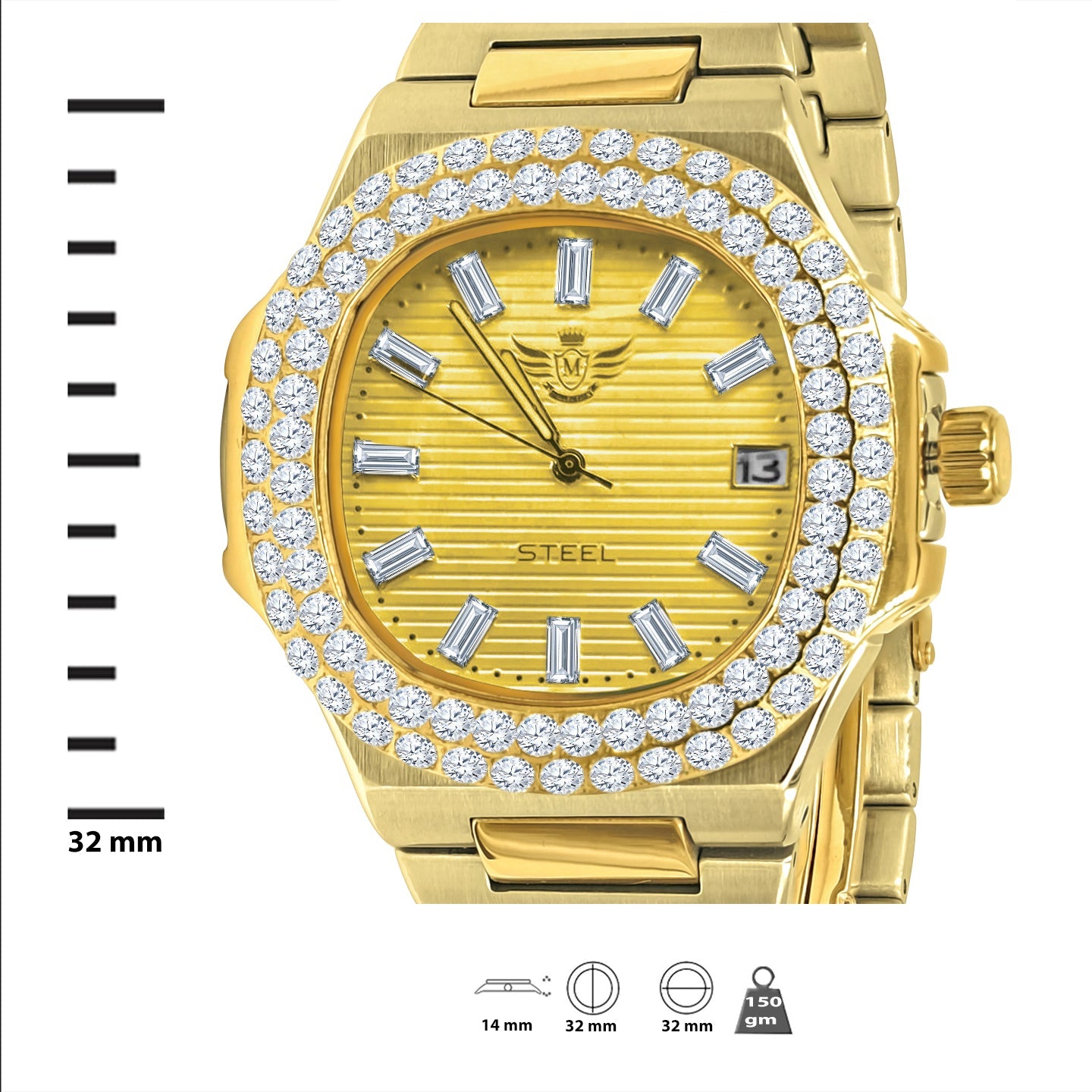 [LIMITED TIME OFFER !!!] GAYLORD  STEEL WATCH  | 530672