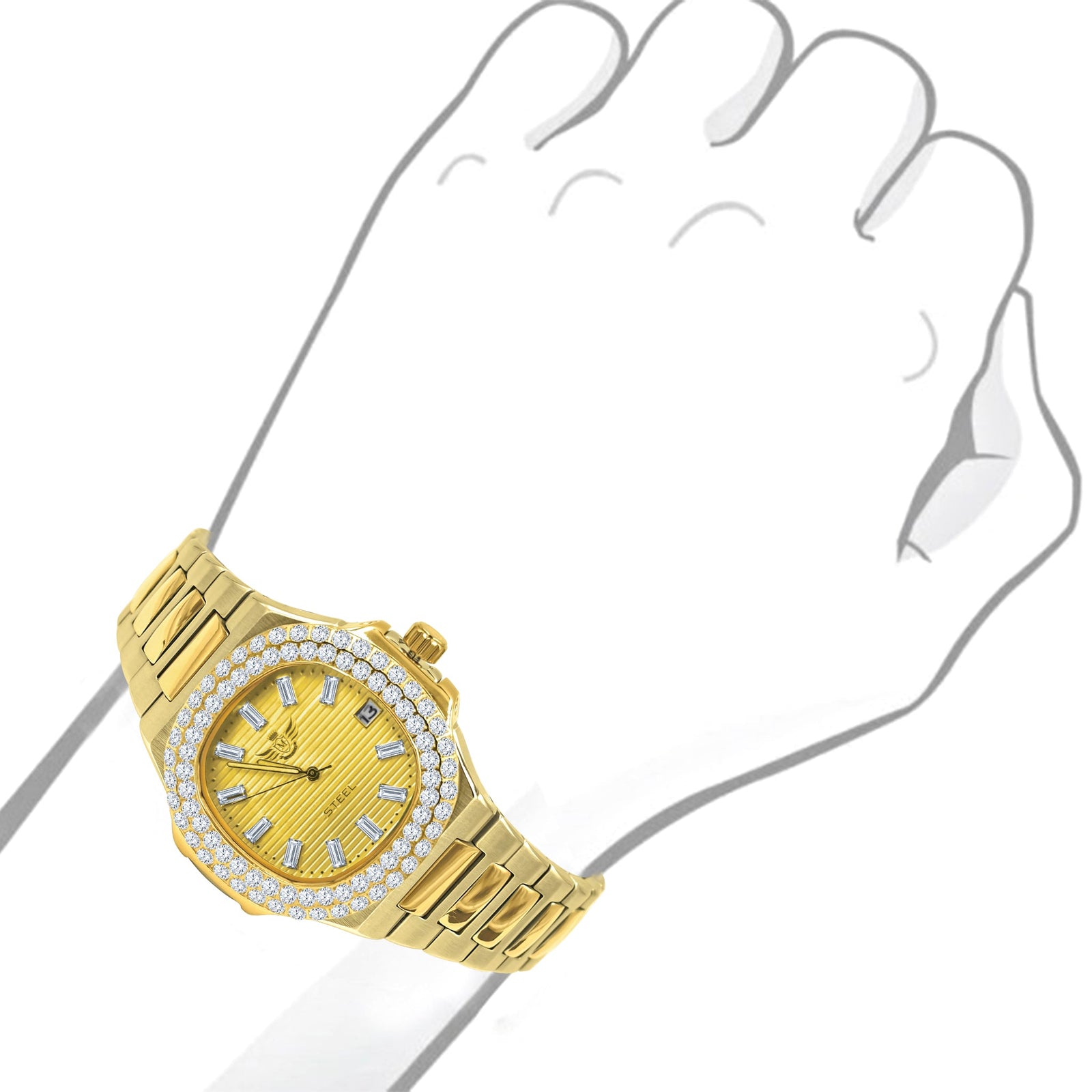[LIMITED TIME OFFER !!!] GAYLORD  STEEL WATCH  | 530672