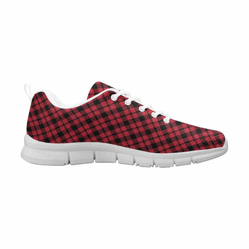 Load image into Gallery viewer, [LIMITED TIME OFFER !!!] Uniquely You Sneakers for Men,   Buffalo Plaid Red and Black - Running
