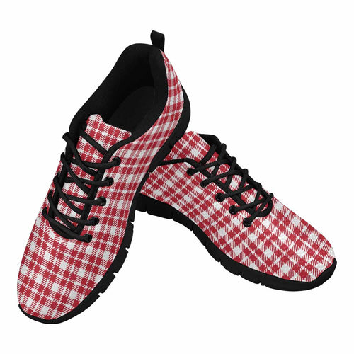 Load image into Gallery viewer, [LIMITED TIME OFFER !!!] Uniquely You Sneakers for Men,   Buffalo Plaid Red and White - Running
