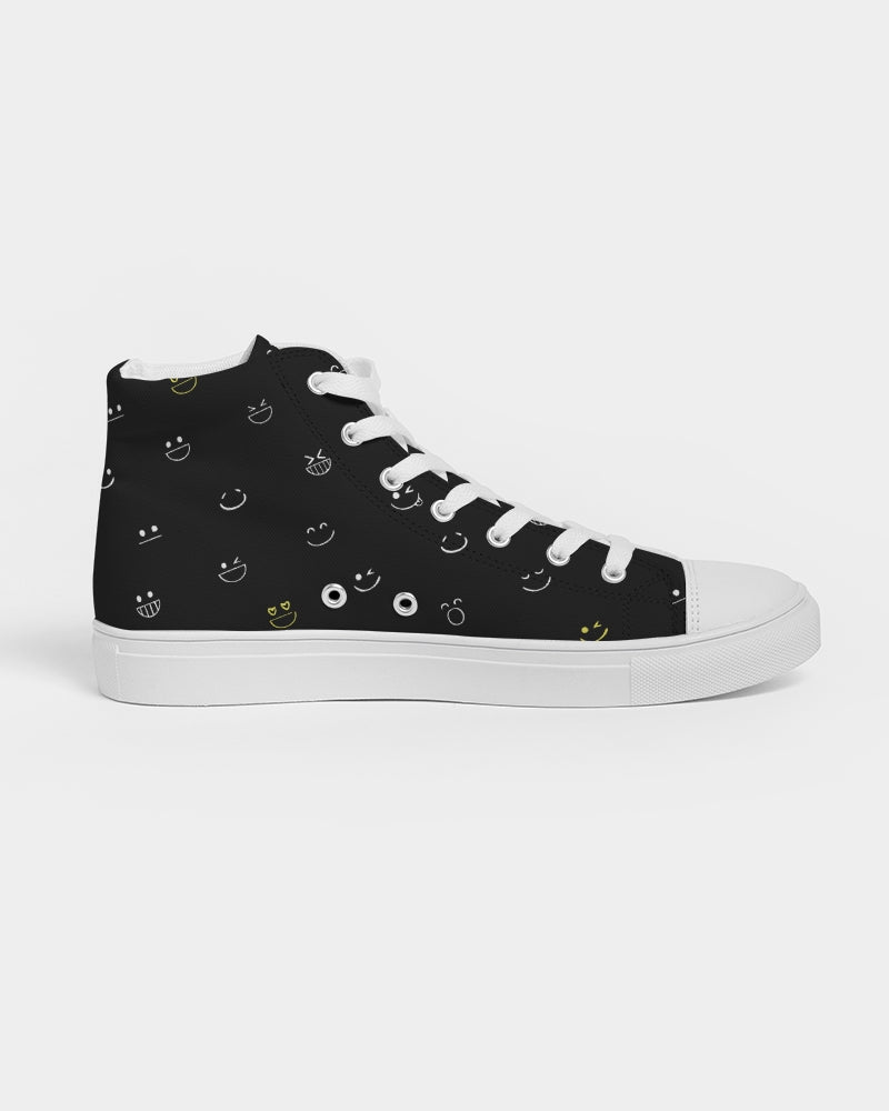 [LIMITED TIME OFFER !!!] 2882Sport™ Fit My Mood: Winky Face Men's Hightop Canvas Shoe