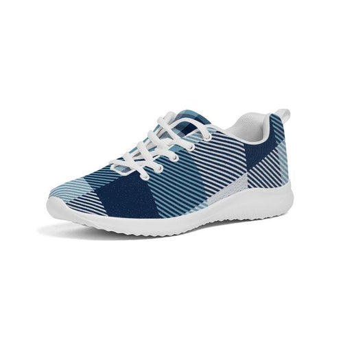 Load image into Gallery viewer, [LIMITED TIME OFFER !!!] Mens Sneakers, Blue Plaid Low Top Canvas Running Shoes - PZT475
