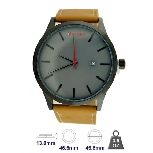 Load image into Gallery viewer, [LIMITED TIME OFFER !!!] Curren Brand Leather Strap Watch for Mens
