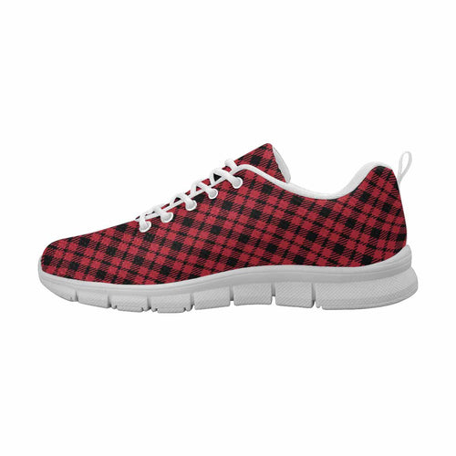 Load image into Gallery viewer, [LIMITED TIME OFFER !!!] Uniquely You Sneakers for Men,   Buffalo Plaid Red and Black - Running
