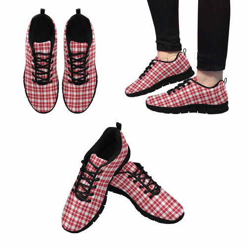 Load image into Gallery viewer, [LIMITED TIME OFFER !!!] Uniquely You Sneakers for Men,   Buffalo Plaid Red and White - Running
