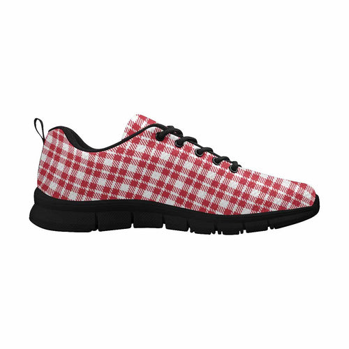 Load image into Gallery viewer, [LIMITED TIME OFFER !!!] Uniquely You Sneakers for Men,   Buffalo Plaid Red and White - Running
