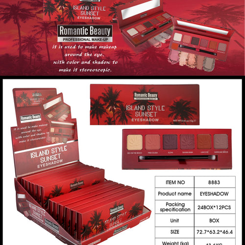 Load image into Gallery viewer, [LIMITED TIME OFFER !!!] Island Sunset 6-Color Eyeshadow Palettes - SET
