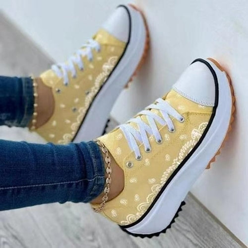 [LIMITED TIME OFFER !!!] Fashion Women Sneakers Casual Sport Shoes Pattern Canvas