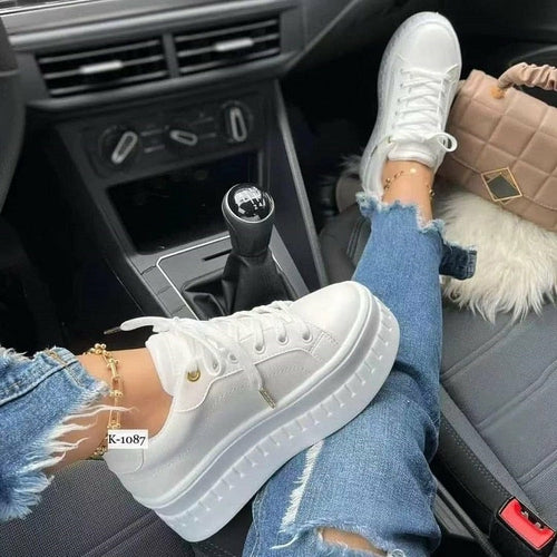 Load image into Gallery viewer, [LIMITED TIME OFFER !!!] Casual Platform Women&#39;s Shoes Flat Womens Sneakers
