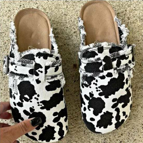 [LIMITED TIME OFFER !!!] Women's Vintage Clogs Cows/Army/Striped/Black/Beige/Leopard