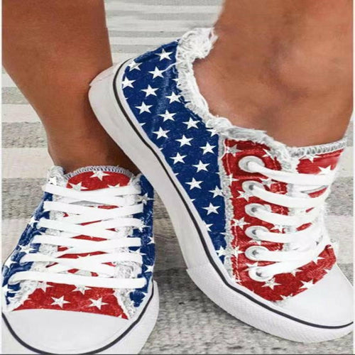 Load image into Gallery viewer, [LIMITED TIME OFFER !!!] Flat Sneakers Shoes Round Toe Casual Canvas Shoes
