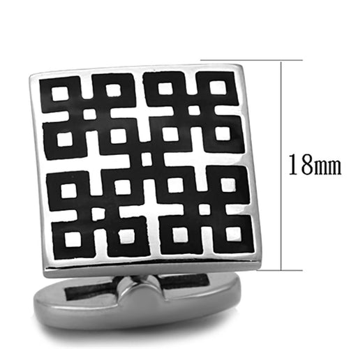 Load image into Gallery viewer, [LIMITED TIME OFFER !!!] TK1243 - High polished (no plating) Stainless Steel Cufflink with
