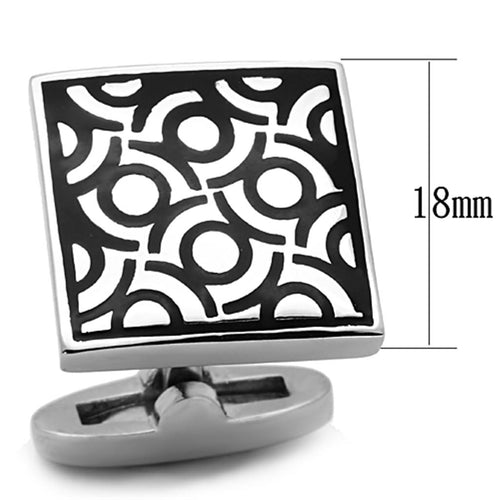 Load image into Gallery viewer, [LIMITED TIME OFFER !!!] TK1271 - High polished (no plating) Stainless Steel Cufflink with
