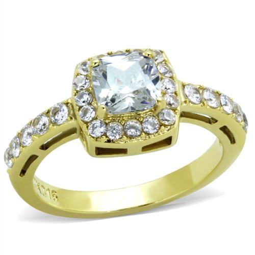 [LIMITED TIME OFFER !!!] Women Stainless Steel Cubic Zirconia Rings TK1899