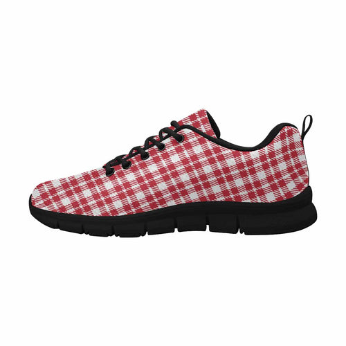 Load image into Gallery viewer, [LIMITED TIME OFFER !!!] Uniquely You Sneakers for Men,   Buffalo Plaid Red and White - Running
