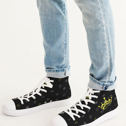 Load image into Gallery viewer, [LIMITED TIME OFFER !!!] 2882Sport™ Fit My Mood: Winky Face Men&#39;s Hightop Canvas Shoe
