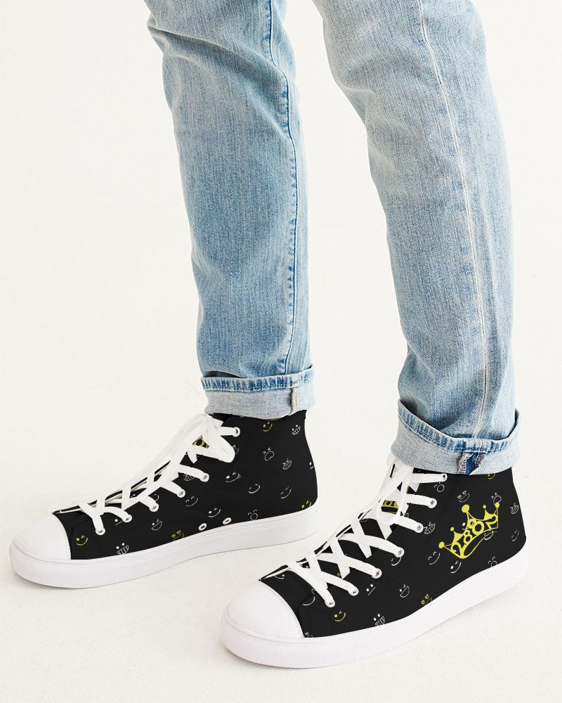 [LIMITED TIME OFFER !!!] 2882Sport™ Fit My Mood: Winky Face Men's Hightop Canvas Shoe