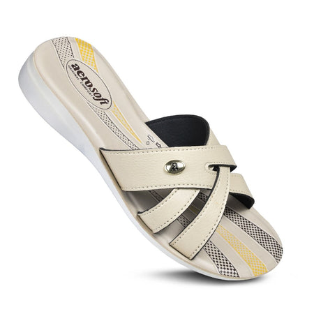 [LIMITED TIME OFFER !!!] Aerosoft Gladiator Women’s Comfortable Casual Summer Slide Sandals