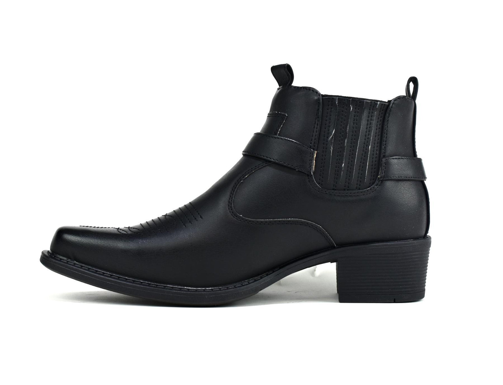 [LIMITED TIME OFFER !!!] Men's Mid Top Cowboy Boots Black