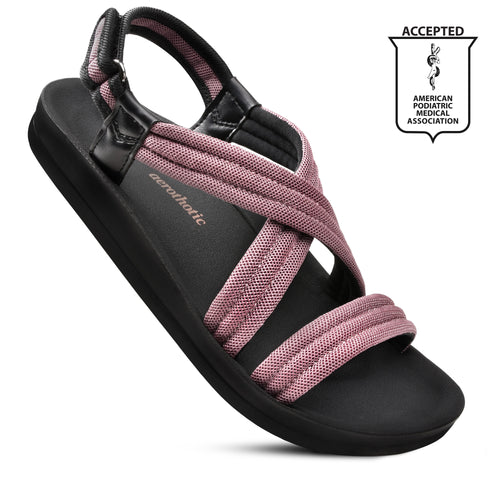 Load image into Gallery viewer, [LIMITED TIME OFFER !!!] Aerothotic Hadal Women&#39;s Velcro Ankle Strap Slip on Sandals
