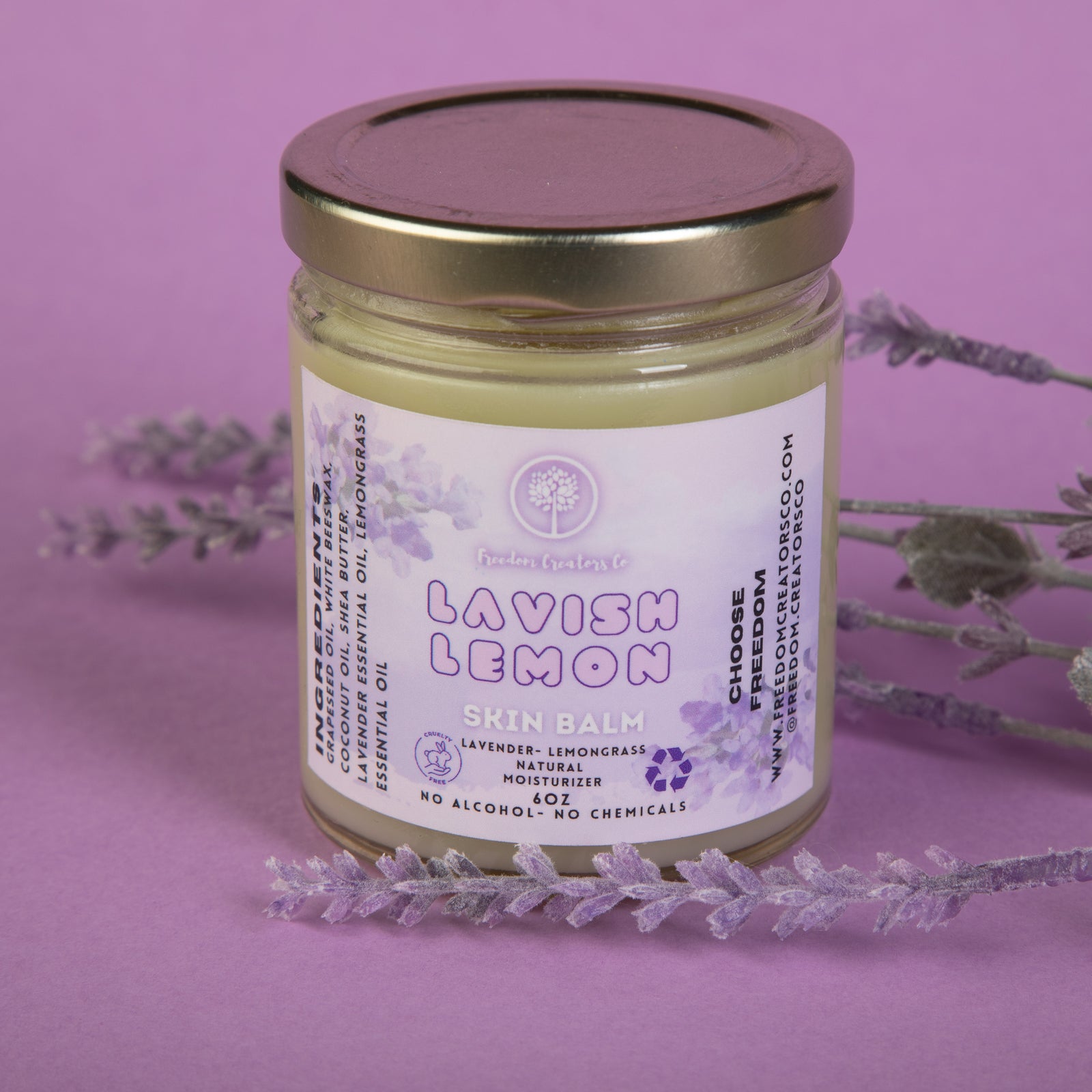 [LIMITED TIME OFFER !!!] Natural Moisturizer- Lavender Lemongrass Skin Balm