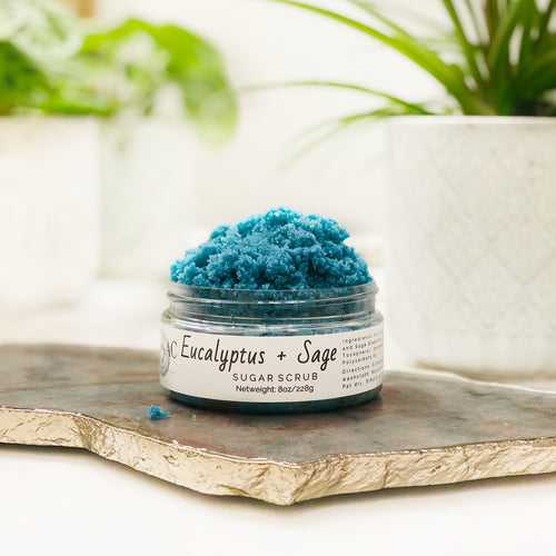 Load image into Gallery viewer, [LIMITED TIME OFFER !!!] Eucalyptus + Sage Sugar Scrub
