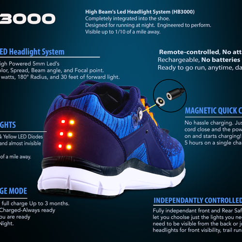 Load image into Gallery viewer, [LIMITED TIME OFFER !!!] Men&#39;s Night Runner Shoes With Built-in Safety Lights
