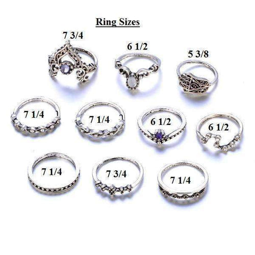 Load image into Gallery viewer, [LIMITED TIME OFFER !!!] Vintage Stackable Ring Set
