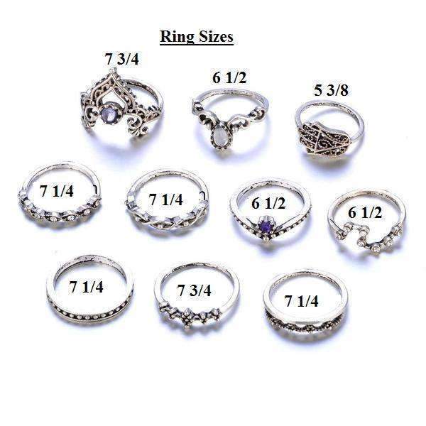 [LIMITED TIME OFFER !!!] Vintage Stackable Ring Set