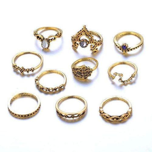 Load image into Gallery viewer, [LIMITED TIME OFFER !!!] Vintage Stackable Ring Set
