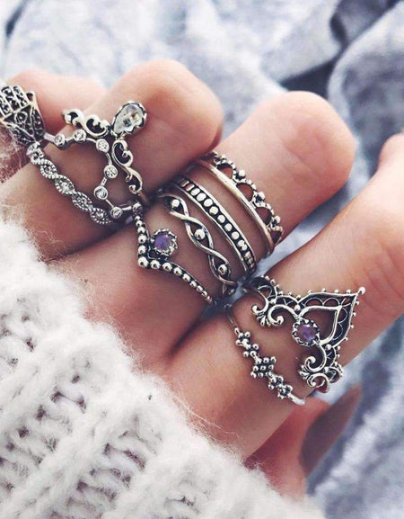 [LIMITED TIME OFFER !!!] Vintage Stackable Ring Set