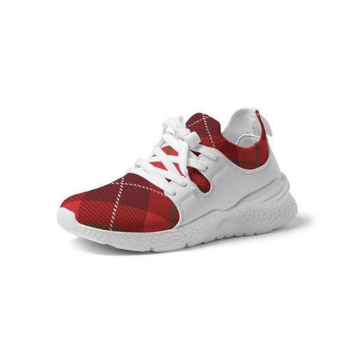 Load image into Gallery viewer, [LIMITED TIME OFFER !!!] Men&#39;s Athletic Sneakers, Red Plaid Low Top Running Shoes - 014HQF
