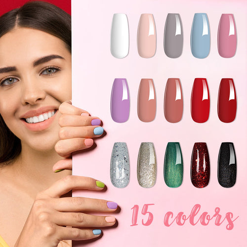 Load image into Gallery viewer, [LIMITED TIME OFFER !!!] 36W 18LED Nail Lamp Gel Nail Polish Starter Kit Manicure 15 Colors
