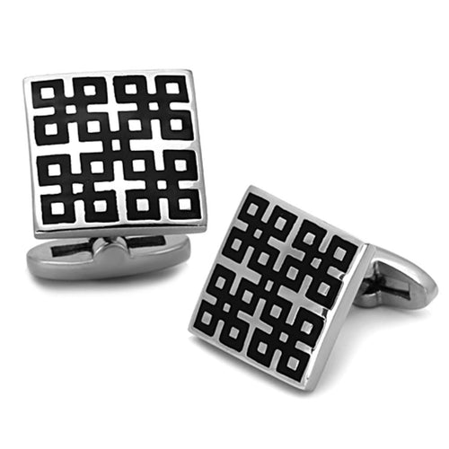 Load image into Gallery viewer, [LIMITED TIME OFFER !!!] TK1243 - High polished (no plating) Stainless Steel Cufflink with
