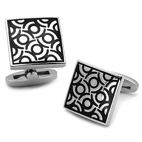 Load image into Gallery viewer, [LIMITED TIME OFFER !!!] TK1271 - High polished (no plating) Stainless Steel Cufflink with
